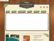 Tablet Screenshot of aparthotelcasagrande.com